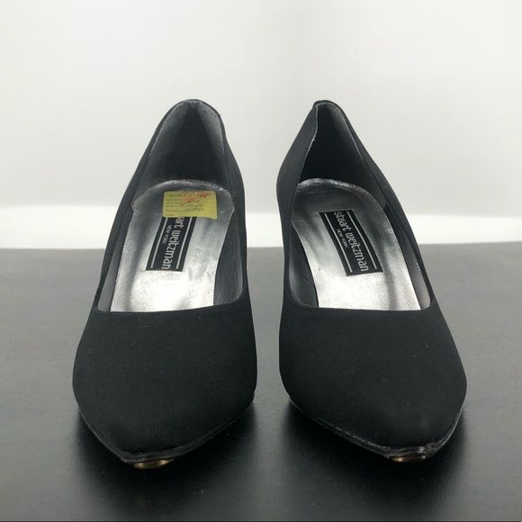Stuart Weitzman Black Crystal Metal High Heels Pumps with Box - Picture 5 of 16